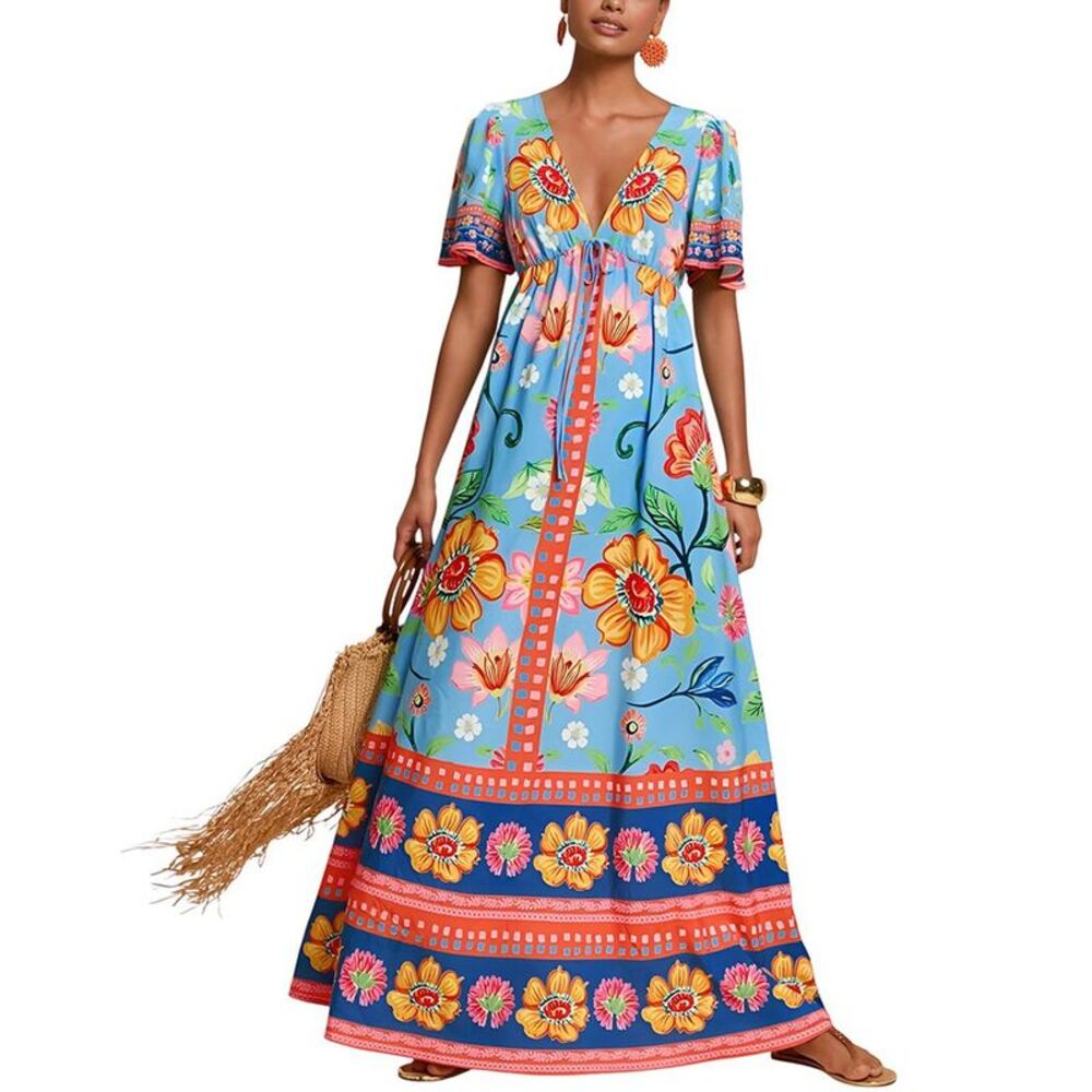 Camila Blanco Womens  Maxi Dress